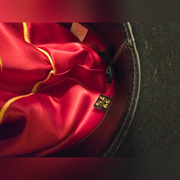 Resistol Texas Ranger  Black Hat XXX Premium Wool Size 7 3/8- 59 - Picture 3 of 16